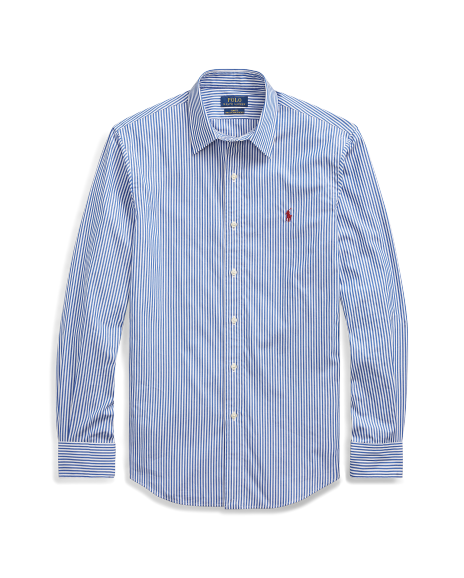 Ralph Lauren 修身版型条纹府绸衬衫