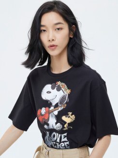 女装|Gap x Snoopy史努比系列 纯棉短袖T恤