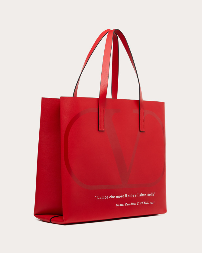 valentino华伦天奴女士红色女士e/w vlogo signature 购物袋