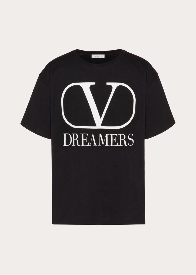 男士黑色vlogo dreamers t恤|valentino华伦天奴中国官网