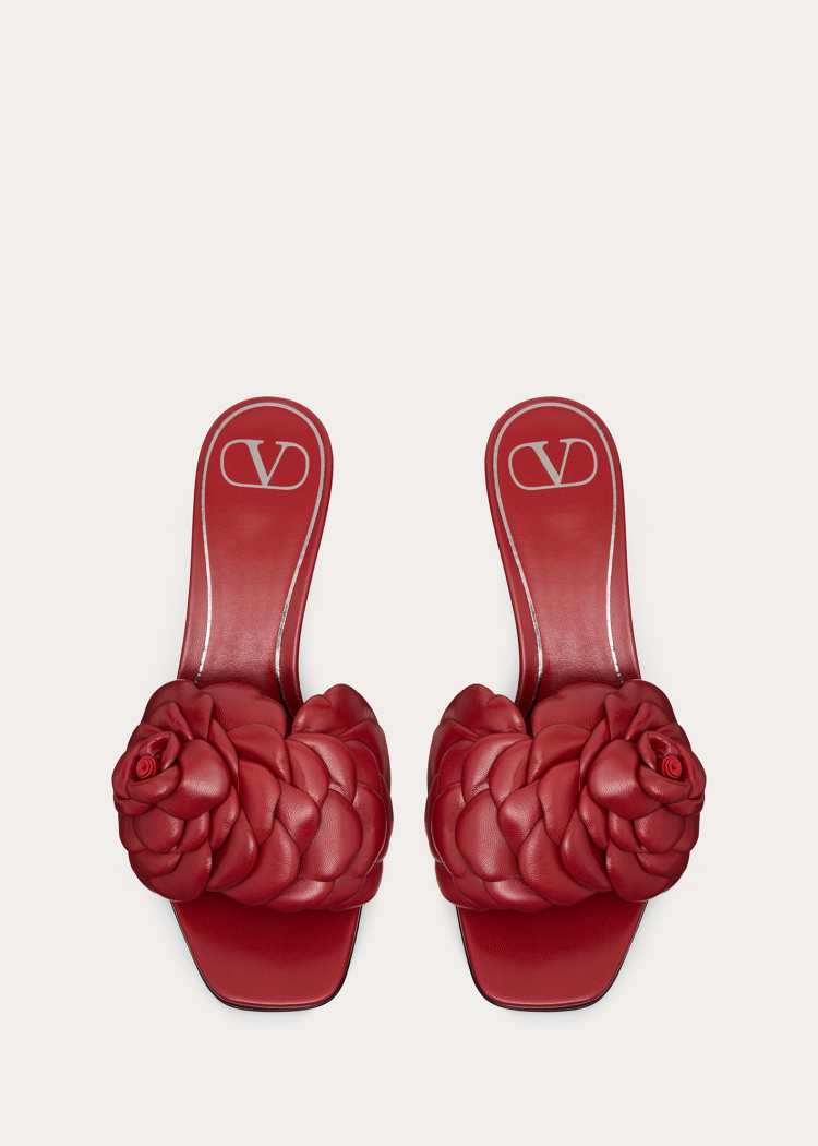 atelier 小羊皮花瓣凉鞋 (鞋跟高5.5厘米)|valentino华伦天奴中国官网