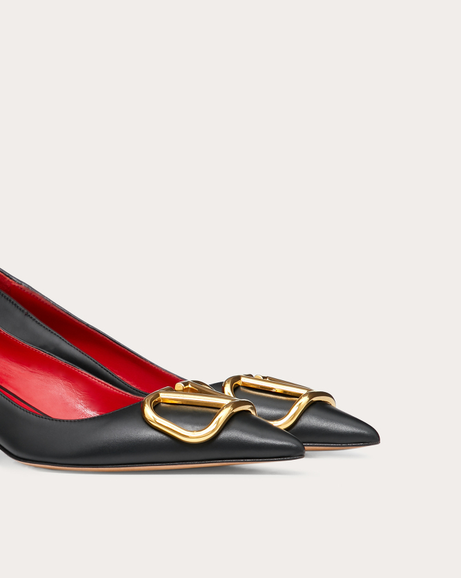 vlogo signature 小牛皮高跟鞋 (鞋跟高 4.5 厘米)