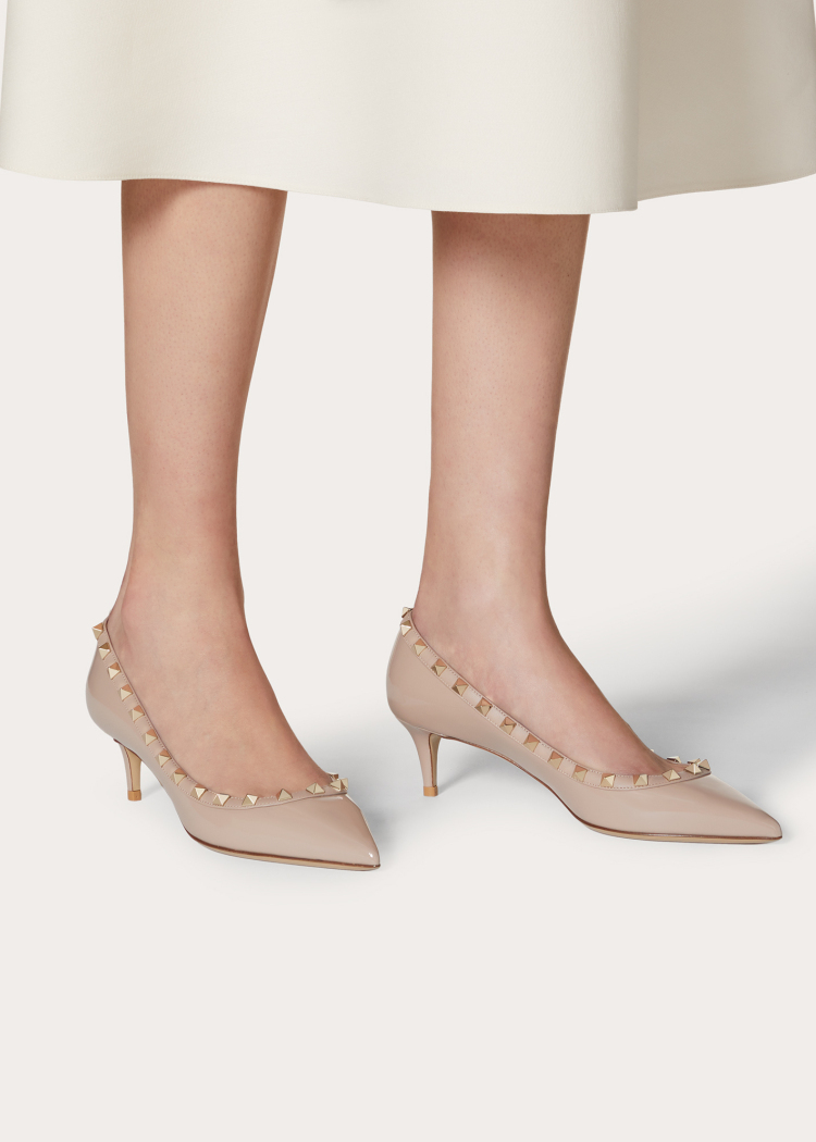 rockstud 漆皮铆钉高跟鞋(鞋跟高 5 厘米)