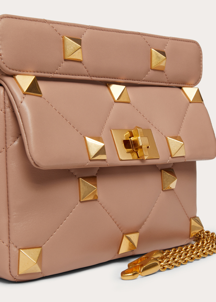 roman stud 中号纳帕羊皮革大钉包