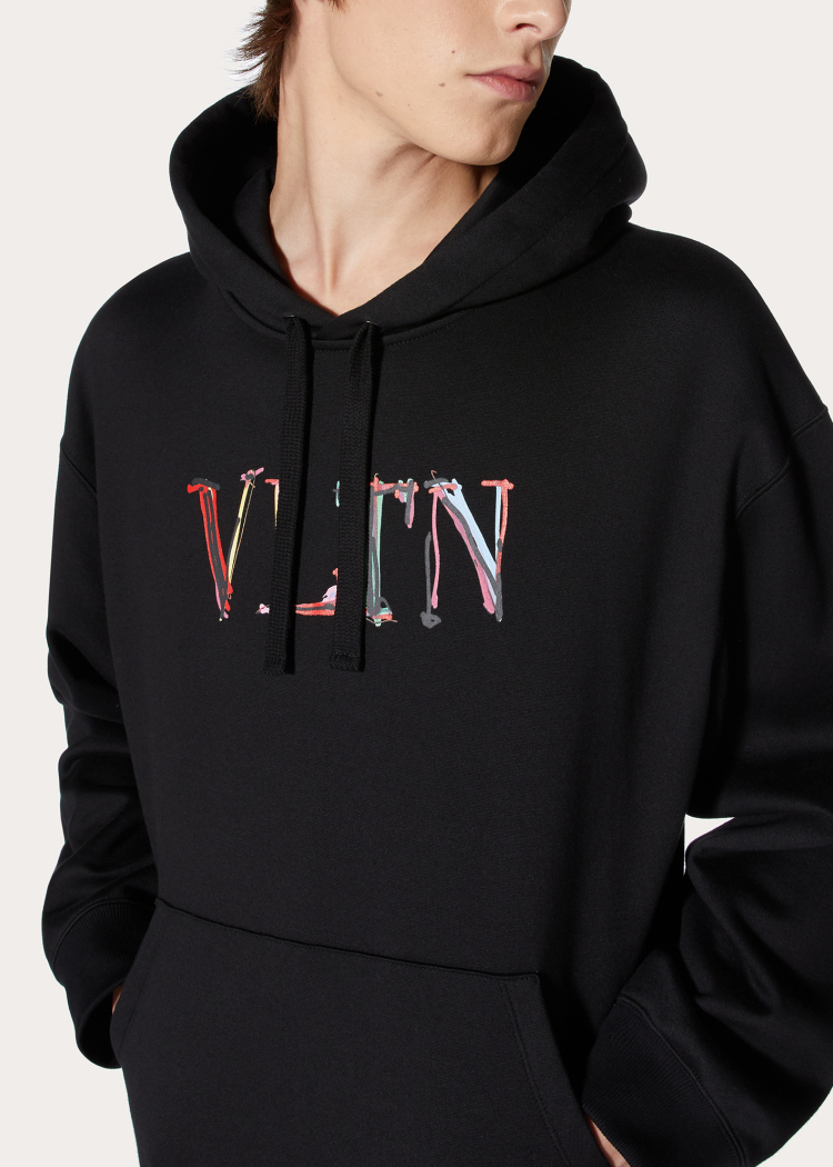 vltn graph 印花兜帽卫衣