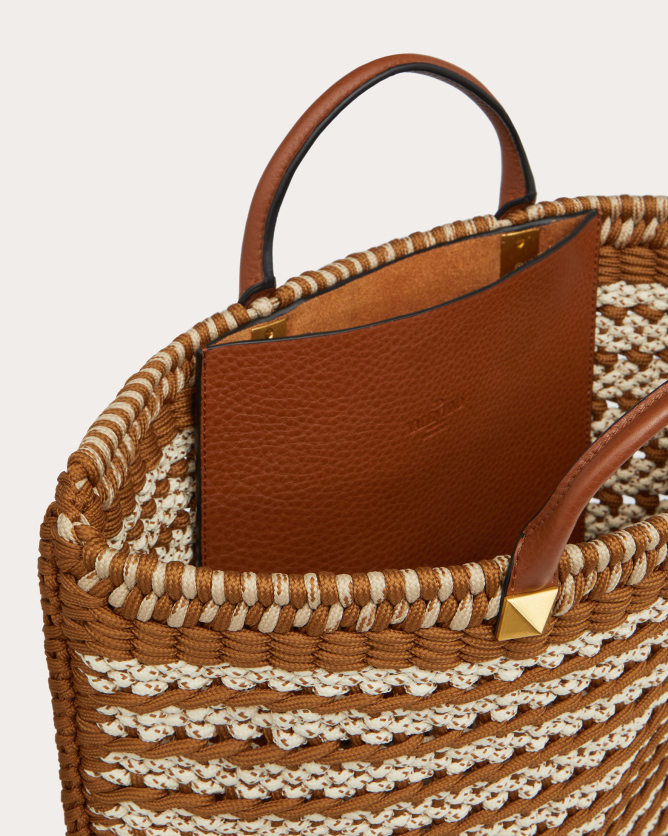 crochetbags扁平款织物托特包