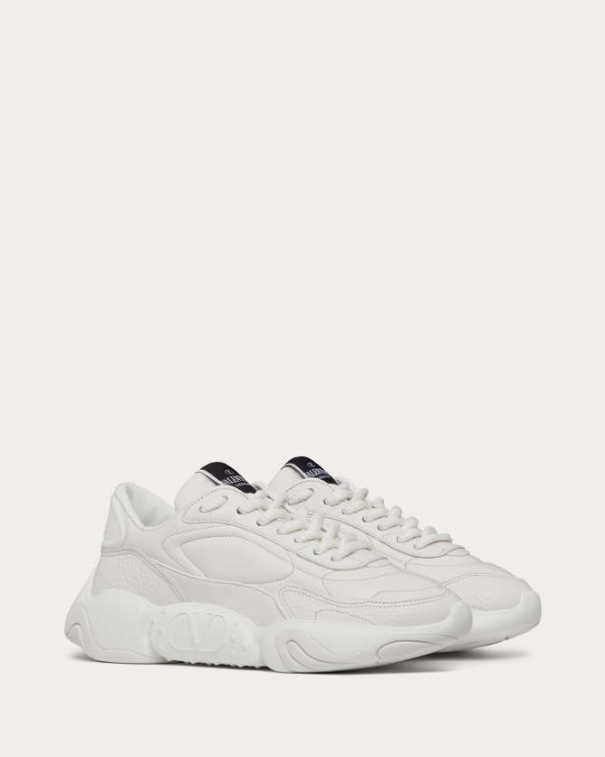 valentino华伦天奴女士白色valentino garavani bubbleback软羊革运动