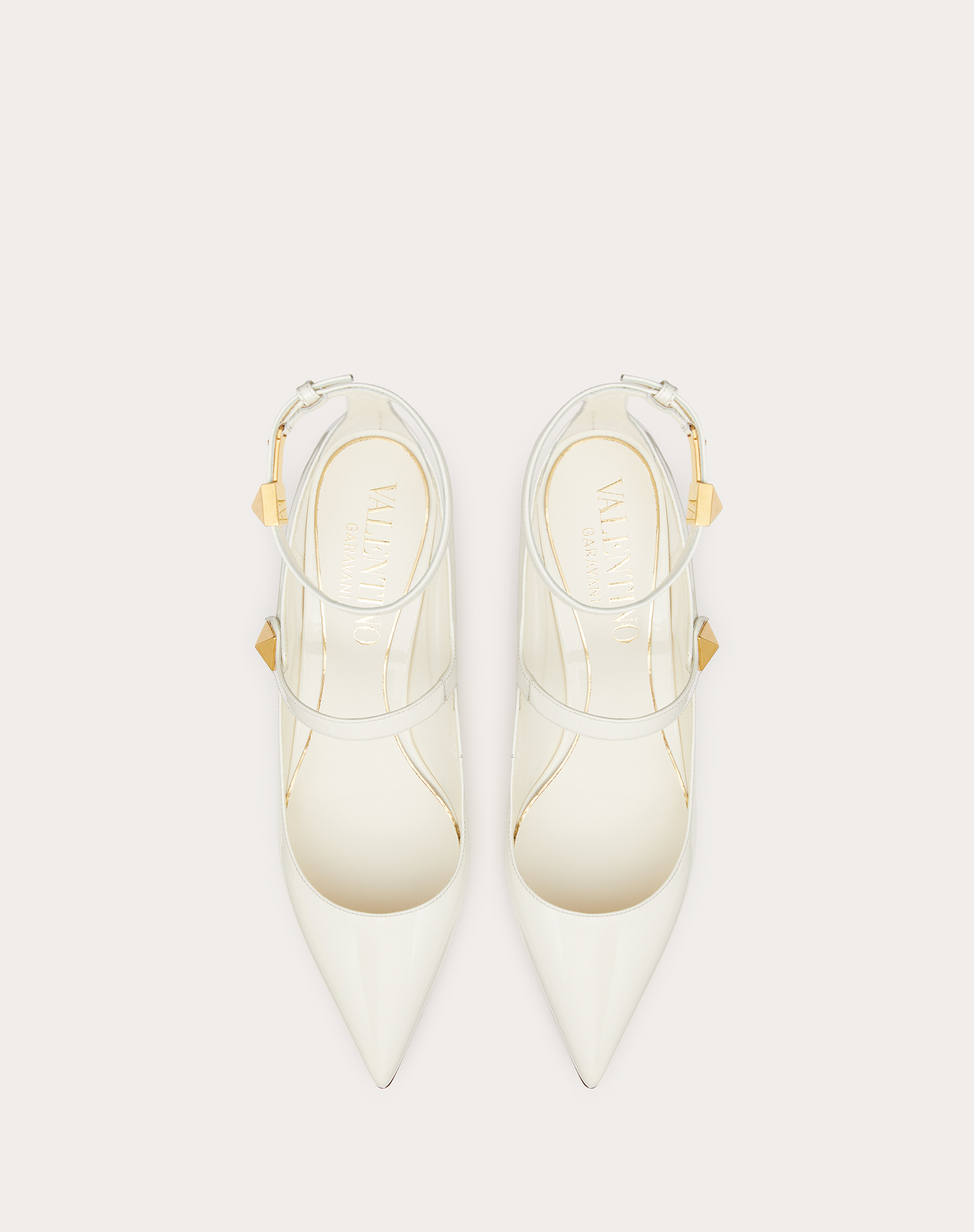 Valentino华伦天奴女士白色TIPTOE漆皮高跟鞋（鞋跟高5厘米）|Valentino 