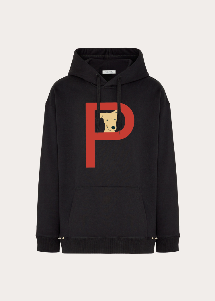 pet定制款连帽卫衣 |valentino华伦天奴中国官网