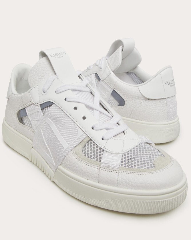 valentino华伦天奴男士白色vl7n 男士低帮小牛皮运动鞋|valentino