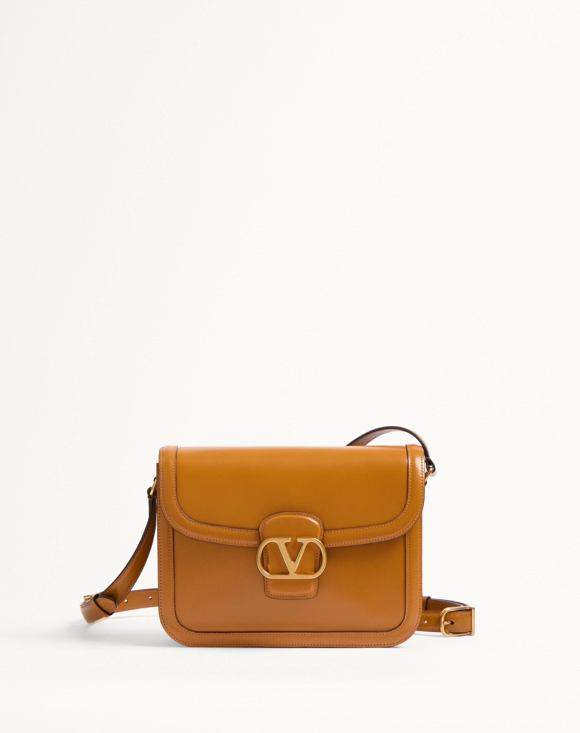 【関税&送料込】Valentino Garavani Camel Leather 9To5 Should Valentino Garavani 9TO5 Shoulder Bag in Naturale, Tobacco