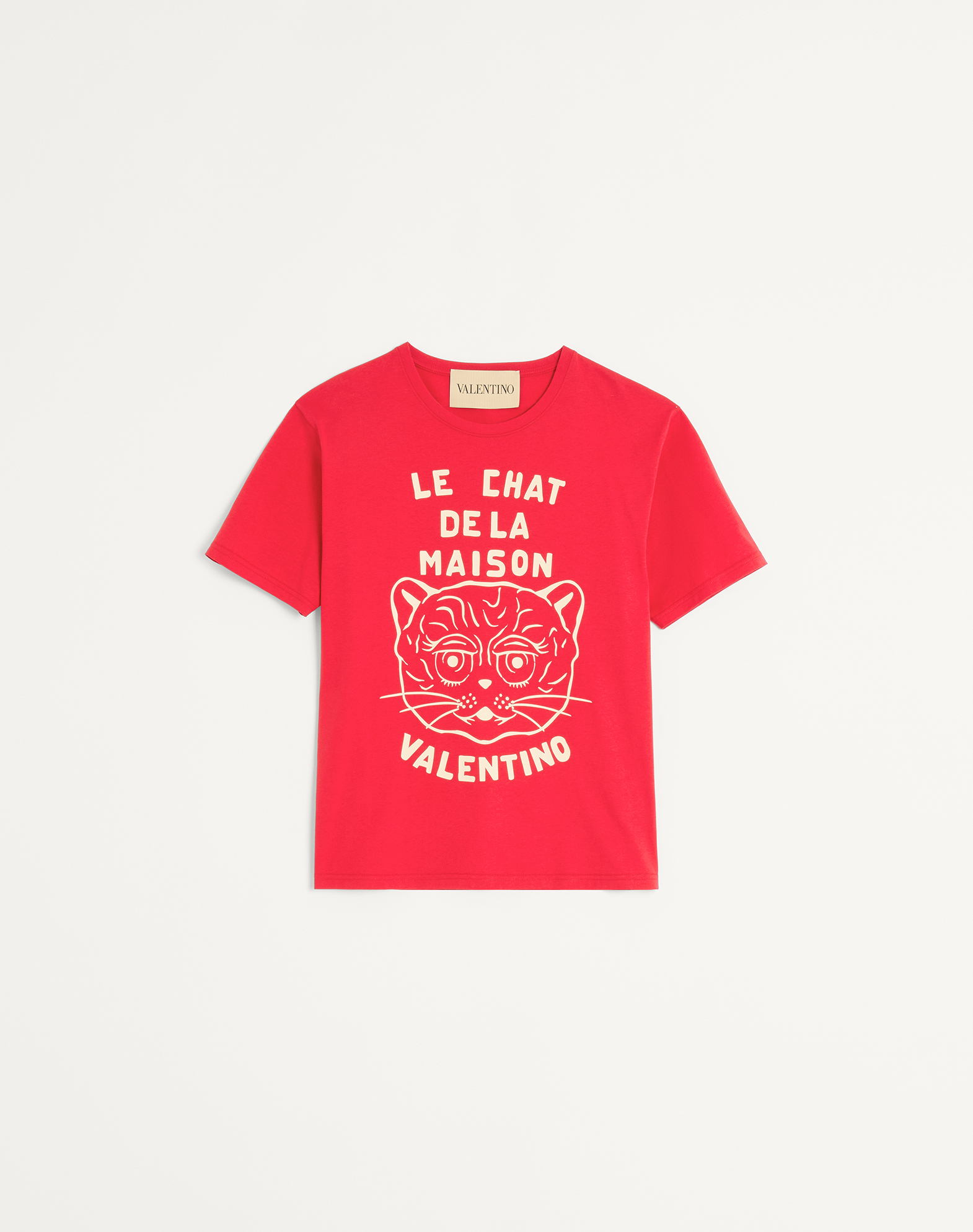 ★25AW VALENTINO ル シャ デ ラ メゾン コットン Tシャツ ル シャ デ ラ メゾン プリント コットン Tシャツ for メンズ